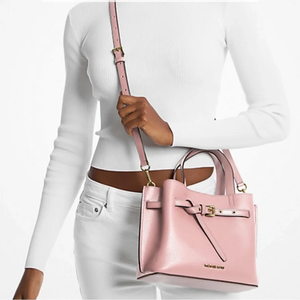 MK Emilia Leather Satchel POWDER BLUSH - Picture 9 of 11